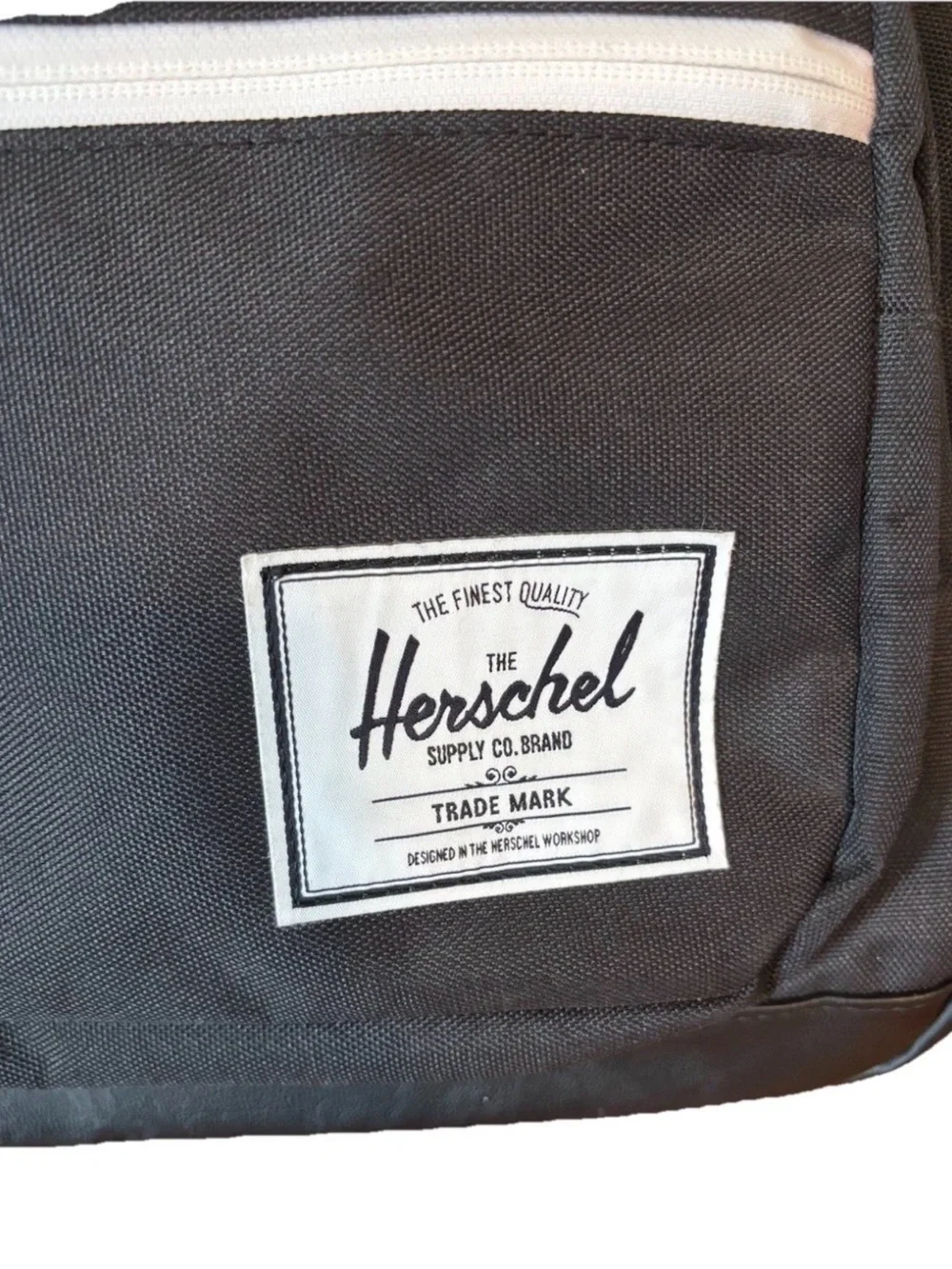 Herschel Supply Co. Pop Quiz Backpack Black White Trim Striped Interior